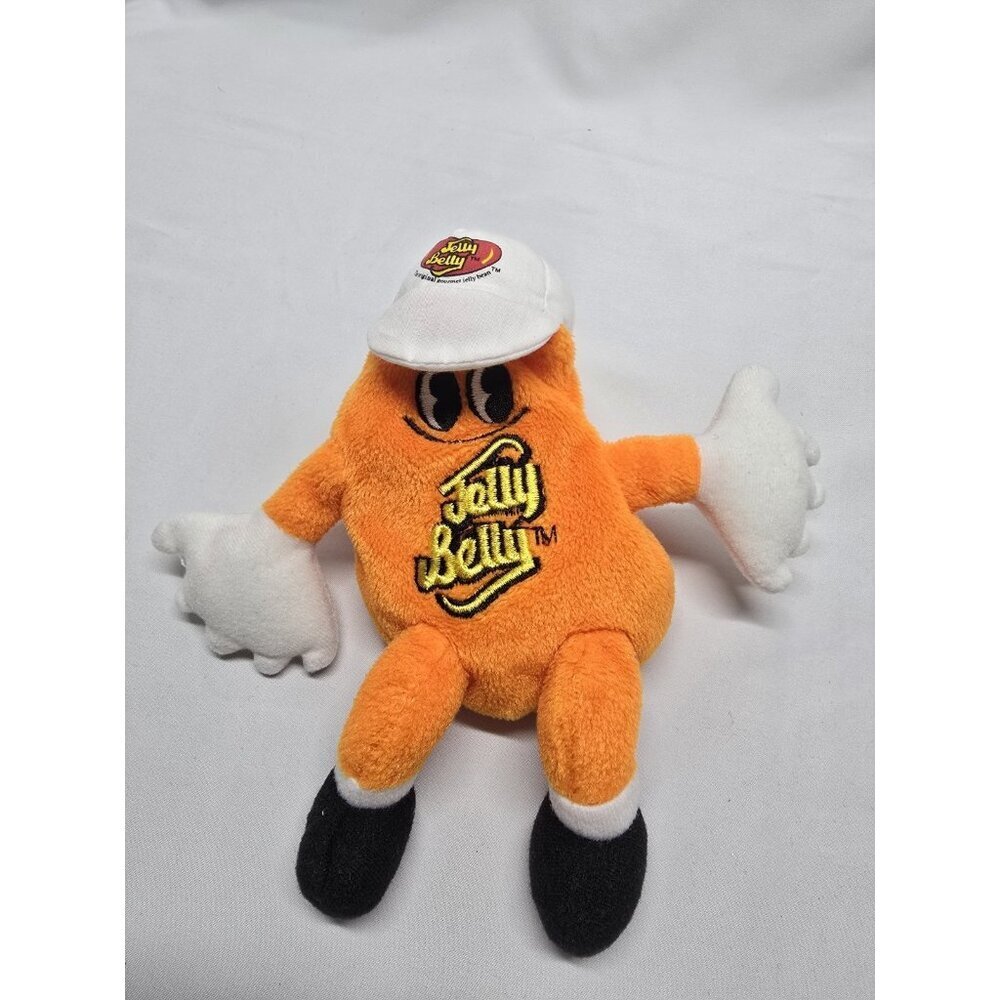 Vintage 2006 Mr Jelly Belly TANGERINE 6" Beanbag PLUSH Toy Orange